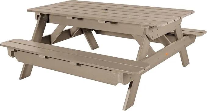 highwood Hometown Picnic Table, 6 Foot, Woodland Brown by GreenHaven Gardens