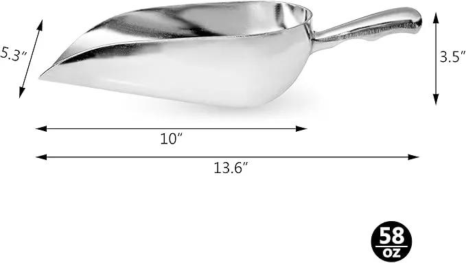 New Star 34585 Cast Aluminum Utility Scoop, 58-Ounce by GreenHaven Gardens