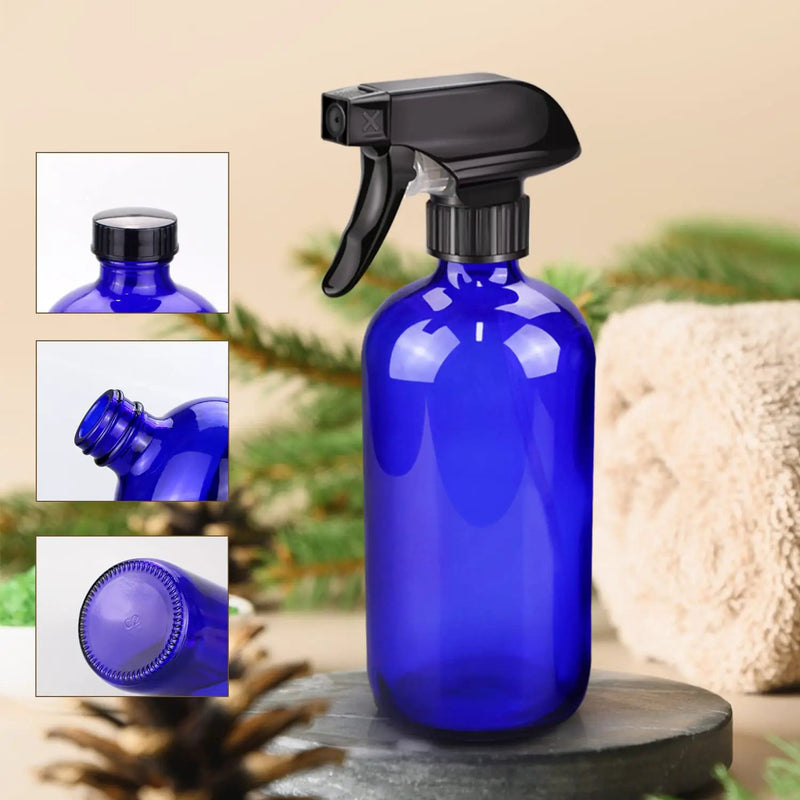 Wedama Glass Spray Bottles, 16 oz Glass Spray Bottles for Cleaning Solutions and Essential Oils, Refillable Empty Spray Bottle with Adjustable Nozzles for Alcohol, Plant and Hair Care (1 Pack) by GreenHaven Gardens
