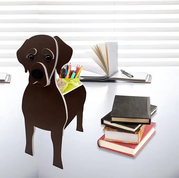 Chocolate Labrador Dog Planter Plant Pots,Cute Garden Dog Flower Planter,Dog Planters Birthday Gifts for Women,Office,Indoor/Outdoor Decor(9.45 * 6.38 * 13.39in) by GreenHaven Gardens