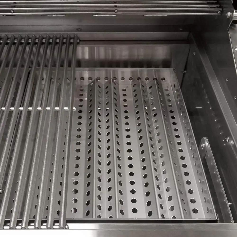 Turbo Charcoal 32 Inch Built-In Stainless Steel BBQ Grill with Charcoal Tray by GreenHaven Gardens