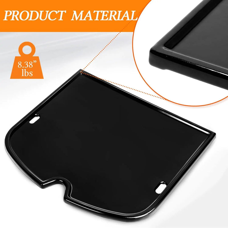 Uniflasy Enamels Griddle for Weber Traveler Portable Gas Grill, fits Weber 9010001 Traveler Portable Gas Grill, Cooking Griddle by GreenHaven Gardens