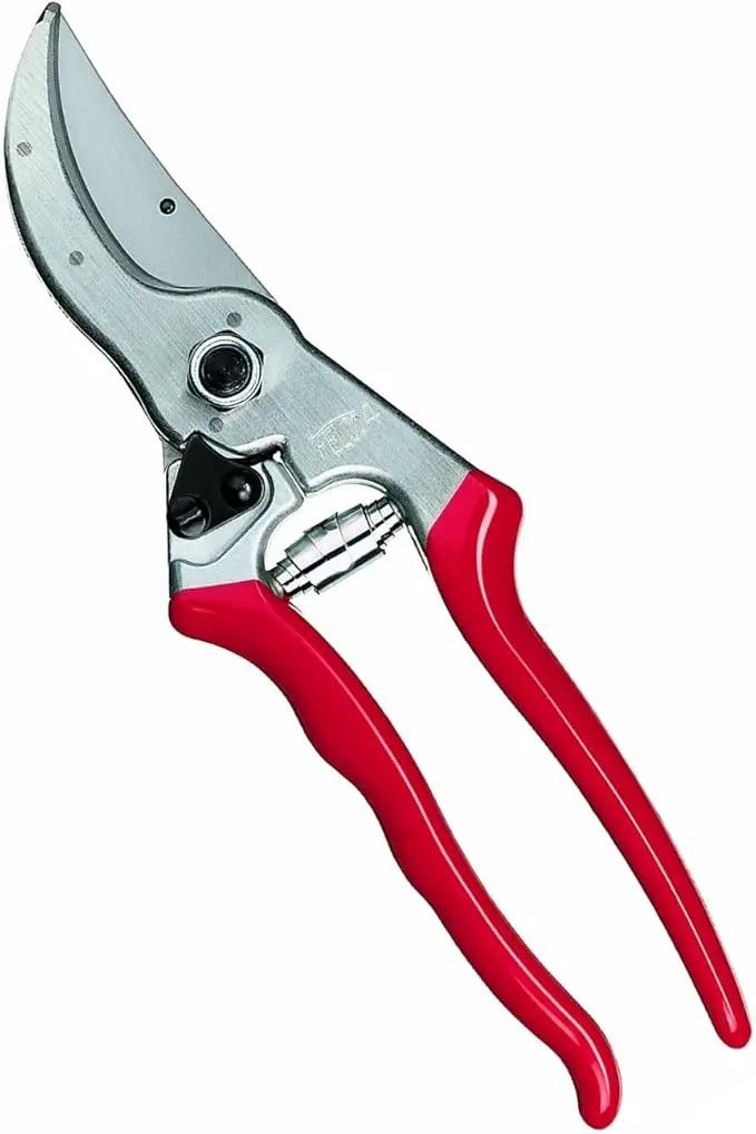 Felco F4 Pruning Shears – 9.25" Swiss-Made Garden Clippers for Pruning | Hand Pruners for Gardening | Garden Tool Cutter with Precision Bypass Blade, Aluminum Body, Replaceable Parts, Nut/Bolt Model by GreenHaven Gardens