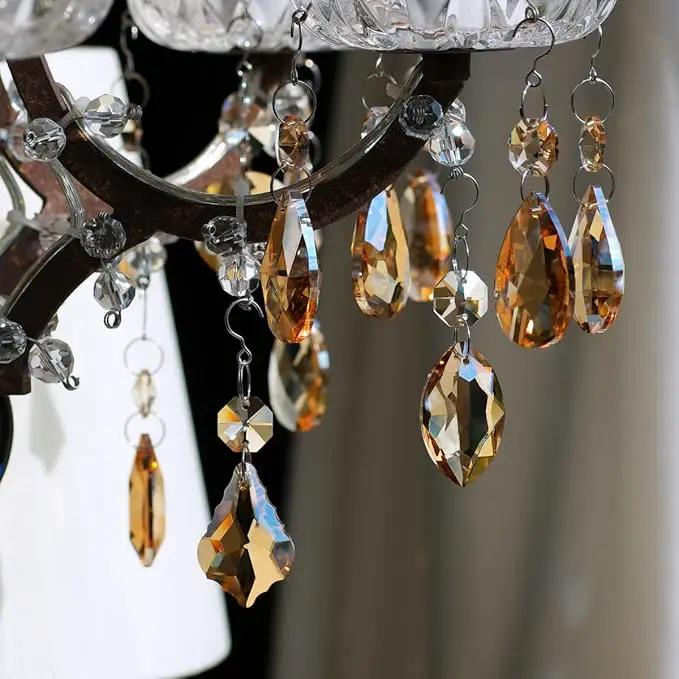 12pcs Hanging Glass Crystals Prism for Windows, Chandelier Decoration, Rainbow Maker Suncatcher by GreenHaven Gardens