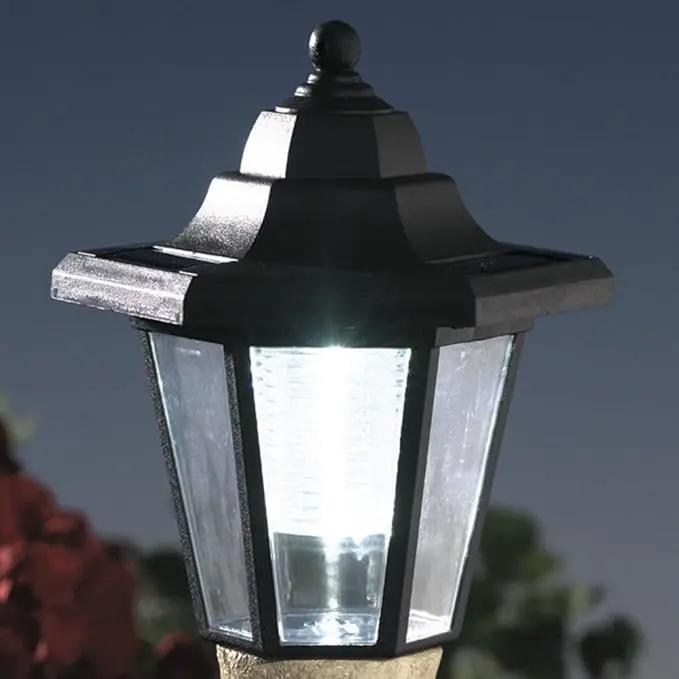 Bits and Pieces-Solar Black Lab Lantern-Solar Powered Garden Lantern - Resin Dog Sculpture with LED Light by GreenHaven Gardens