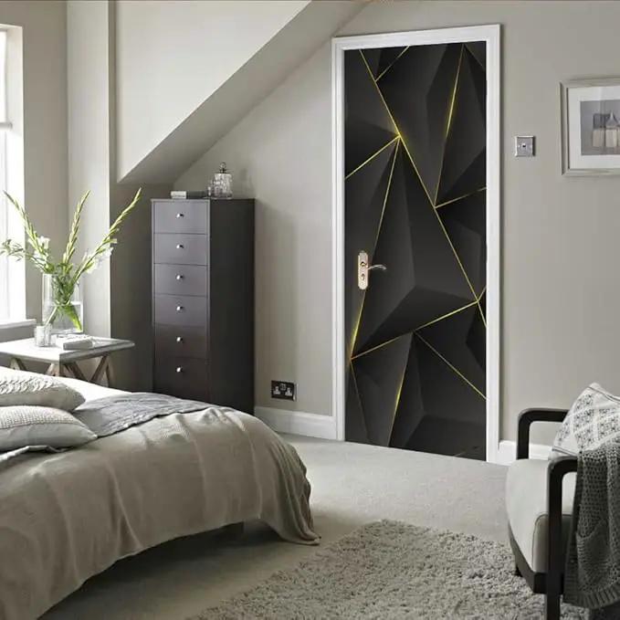 3D Peel and Stick Murals - Three-dimensional Wallpaper Self-adhesive Decals Removable PVC Waterproof Door Poster for Bedroom Living Room Wall Decoration 31.5 x 78.7 inch by GreenHaven Gardens