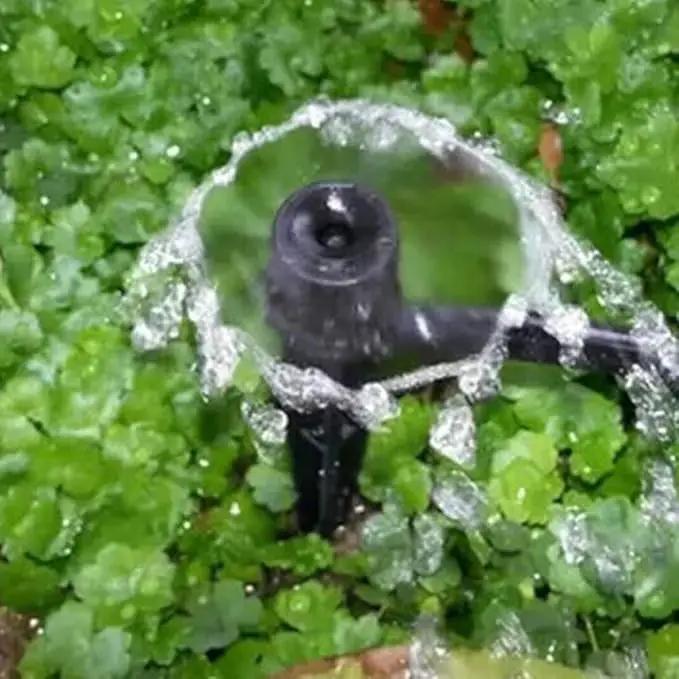 Lxcom Lighting 100 Pack Irrigation Drippers Drip Emitters Micro Spray Adjustable 360 Degree Full Circle Pattern Water Flow Irrigation Drippers Micro Bubbler Sprinkler Drip System Parts Drip Irrigation by GreenHaven Gardens