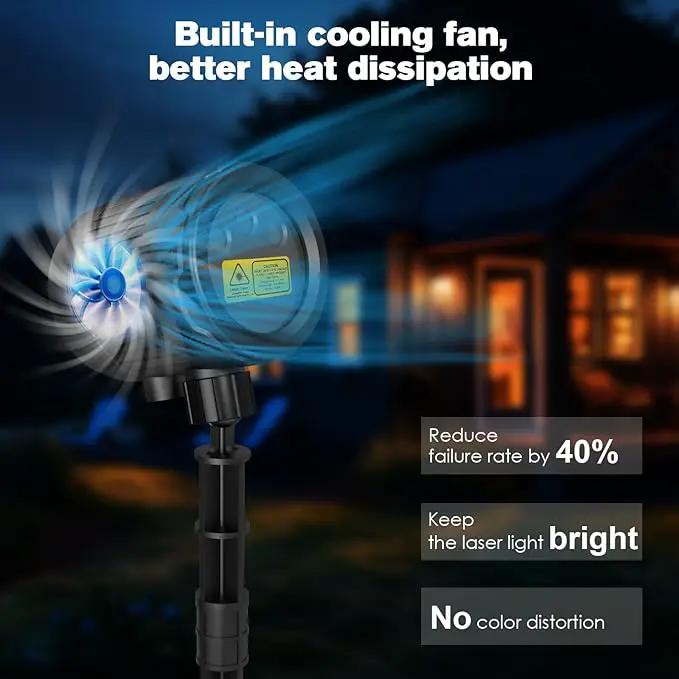 Christmas RGB Laser Projector Lights - Waterproof Indoor/Outdoor for Home, Yard & Garden Decoration by GreenHaven Gardens