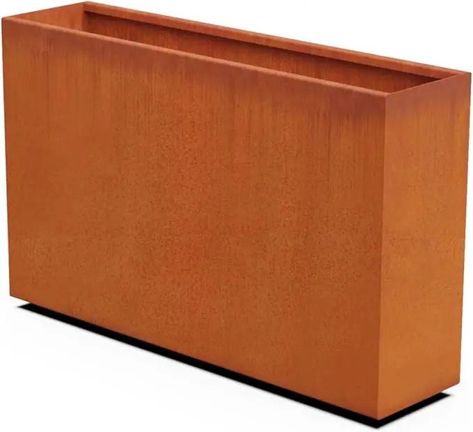 Large Corten Steel Rectangular Planter – 4 FT Tall Corten Steel Planter Box (48x30) | Ideal for Privacy | Heavy Duty, Made in USA by GreenHaven Gardens