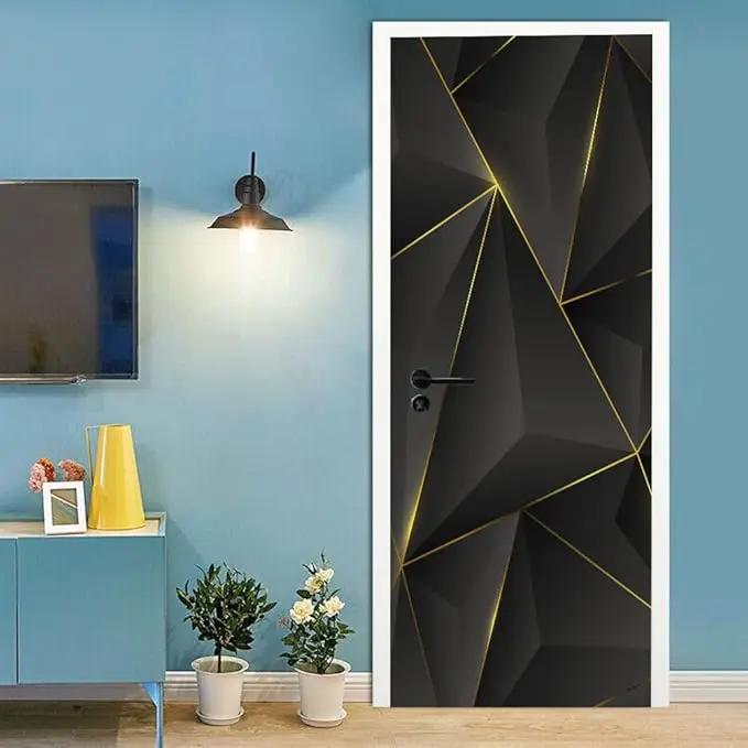 3D Peel and Stick Murals - Three-dimensional Wallpaper Self-adhesive Decals Removable PVC Waterproof Door Poster for Bedroom Living Room Wall Decoration 33.9 x 78.7 inch by GreenHaven Gardens