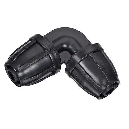 MECCANIXITY Drip Irrigation Elbow Barbed Fitting 8mm/11mm Tubing for Garden Drip Tape Tubing Sprinkler System Black Pack of 8 by GreenHaven Gardens