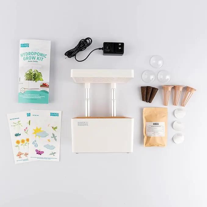 Back to the Roots Hydroponic Grow Kit, Indoor Garden with Light (Matte White), Organic Seeds Included, Gardening Gift, Everything Included by GreenHaven Gardens