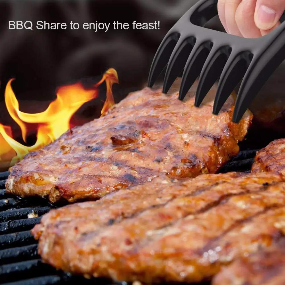 Original Meat Shredder Claws for BBQ – Heat-Resistant Nylon, Ultra-Sharp Blades, Easily Shred, Lift & Handle Pulled Chicken, Beef – Heavy-Duty Barbecue Tool – Black by GreenHaven Gardens
