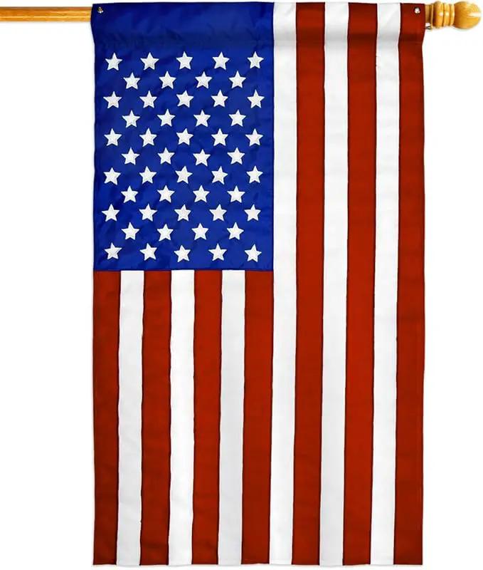 Breeze Decor Marine Corps Pack Armed Forces USMC Semper Fi United State American Military Veteran Retire Official Applique Banner Small Garden Yard Gift Double-Sided, House Flag 28" x 40", Made In USA by GreenHaven Gardens