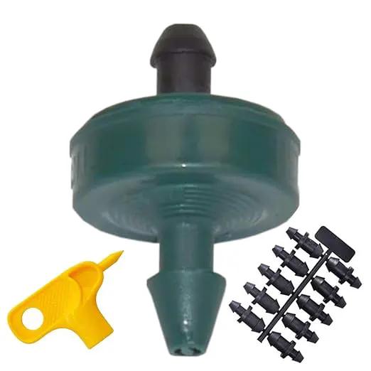 2 GPH Netafim Woodpecker Jr Pressure Compensating Dripper Emitters, 35-Pack Plus Hole Punch Tool and Goof Plugs for Drip Irrigation Systems by GreenHaven Gardens