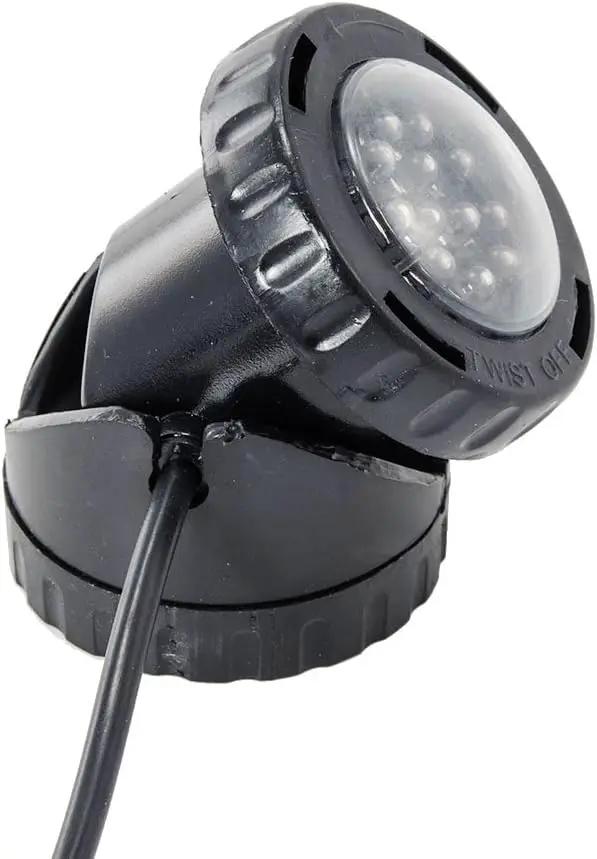 Jebao 4 LED Super Bright Outdoor Underwater Pond Fountain Spot Light Kits 4 Color Lens by GreenHaven Gardens