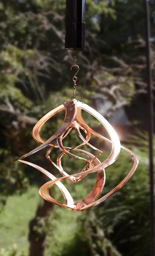 Red Carpet Studios Cosmix Copper Double Wind Sculpture, Small (31058), 14 Inch by GreenHaven Gardens