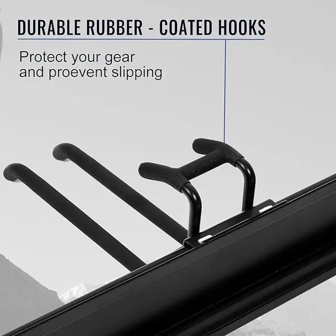 Wall Mount Tool Storage Rack, Heavy Duty Garage Storage Tool Organizer, Garden Tool Wall Hooks and Hangers, Hold Up to 350lbs Black 2Pack, AK806-Black-2Pack by GreenHaven Gardens