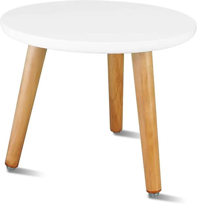 Uneedem Indoor Plant Stand Wood Mid Century Modern Small Round Side Plant Table for Indoor Plants, 8.9" Tall Plant Holder for Flower Pots End Table by GreenHaven Gardens