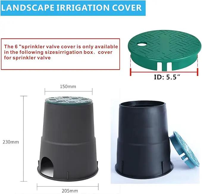 ID 5.5 "OD 6" Sprinkler Valve Cover Green Sprinkler Cover Irrigation Valve Box Cover 6 Inch Suitable for Greenhouse Cover for Sprinkler Valve Grass Sprinkler Box Cover Irrigation Box Lid by GreenHaven Gardens