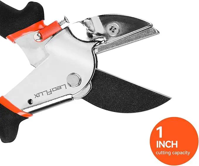 8" Professional Heavy Duty Anvil Pruning Shears with Anti-Rust SK-5 Blades, Garden Shears for Dry Stems and Small Branches, Gardening Scissors, Clippers for Wood, Non-Slip Handle. | LFXP1108S by GreenHaven Gardens