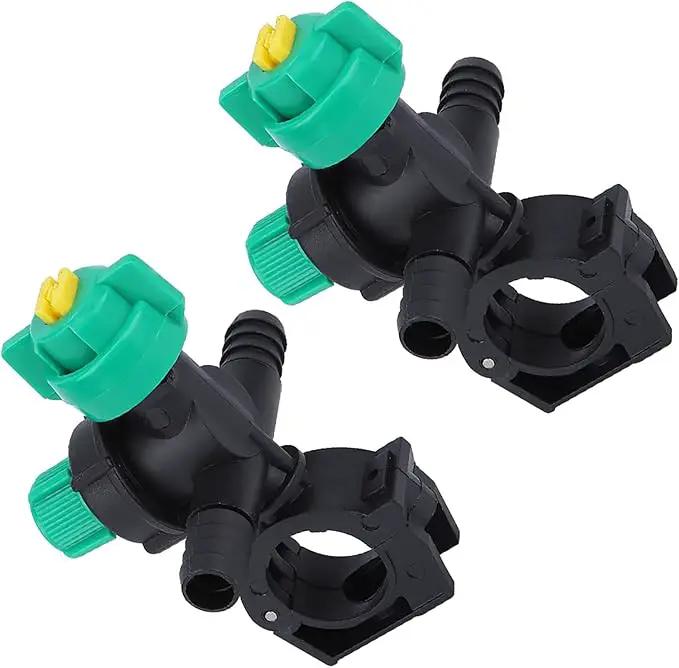 Misting Nozzles, External Thread Agricultural Sprayer Fan Shaped Spraying Nozzle, Hose Drip Irrigation Sprayer Nozzle for Agriculture, 2 Pcs by GreenHaven Gardens