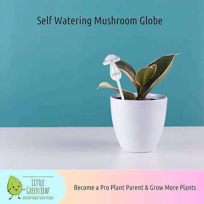LGL Plant Watering Globes - Automatic Self Watering Globes. Decorative Self Watering Planter Inserts Made From Hand-Blown Durable Glass. Self Watering Spikes to Support Plant Health. 4 Pack, Medium. by GreenHaven Gardens