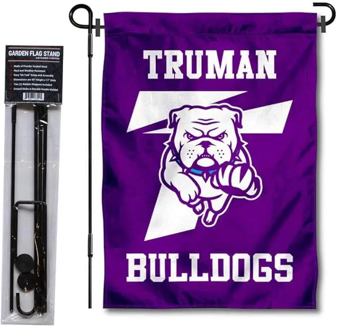College Flags & Banners Co. Truman State Garden Flag with Pole Stand Holder by GreenHaven Gardens