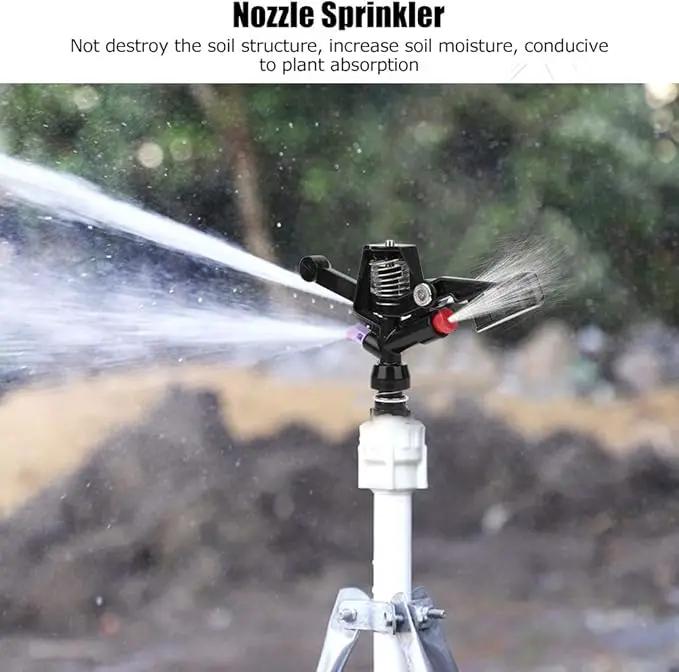 5PCS Garden Impulse Sprinkler Impact Sprinkler for Watering Irrigation, 3/4in DN20 Male Thread by GreenHaven Gardens
