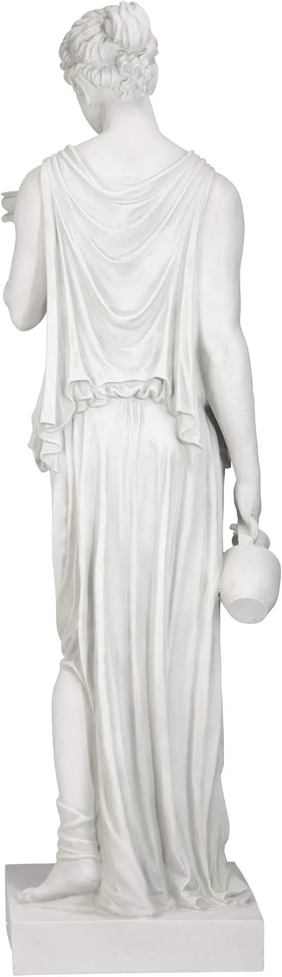 Design Toscano Hebe Greek Woman Patron of Youth Indoor/Outdoor Garden Statue, Estate Size, 62 inches tall, Cast Stone Resin, Antique Stone Finish by GreenHaven Gardens