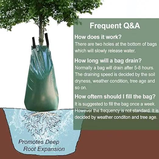 Remiawy Tree Watering Bag, 20 Gallon Slow Release Watering Bag for Trees, Tree Irrigation Bag Made of Durable PVC Material with Zipper (3 Pack 5-8 Hours Releasing Time) by GreenHaven Gardens