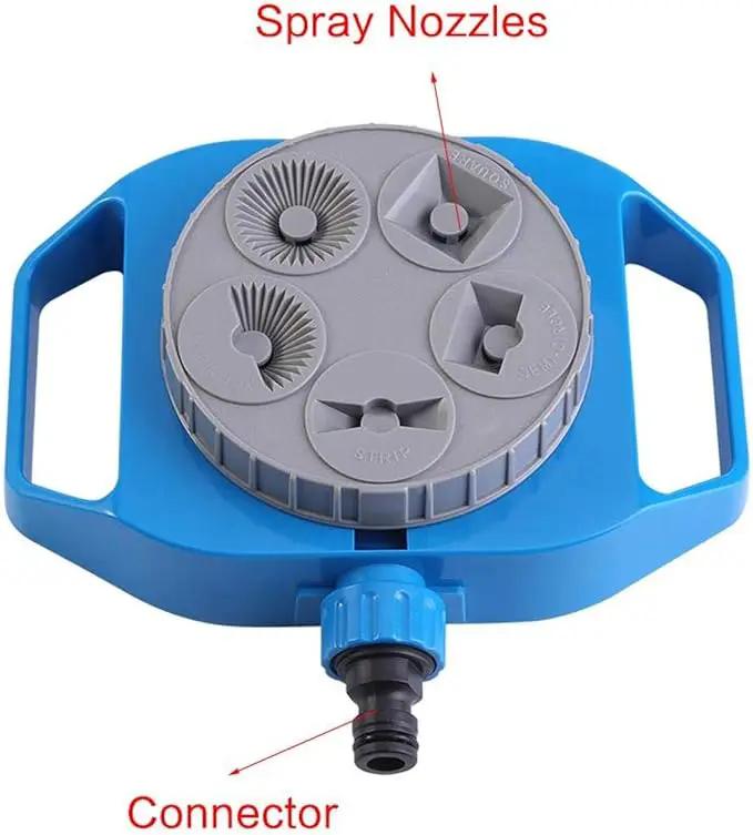 Atyhao Watering Sprinkler 5-Function Multi-use Lawn Irrigation System Plastic Pl Lawn Garden Crop by GreenHaven Gardens