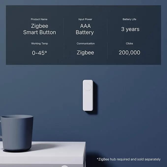 THIRDREALITY ZigBee Smart Button, 3-Way Remote Control, Require Zigbee hub, Work with SmartThings, Aeotec, Hubitat, Home Assistant, Third Reality Hub, Battery Included. by GreenHaven Gardens
