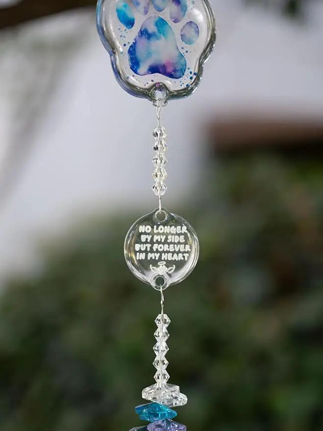 Pet Memorial Suncatcher, Dog Memorial Gifts for Loss of Dog, Dog Passing Away Gifts, Pet Memorial Gifts for Dogs, Cat Memorial Gifts for Loss of Cat, Dog Remembrance Gift by GreenHaven Gardens