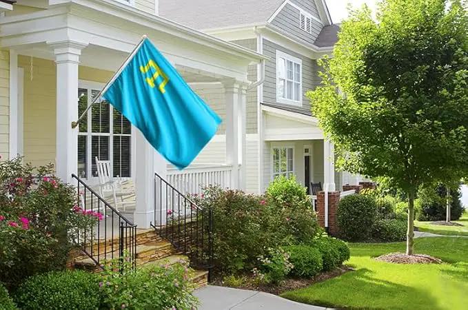 Azerbaijan Flag 2x3FT Azerbaijani National Polyester Flag With 2 Grommets For Patriotic Azerbaijani Themed Festival Events Party Decoration (Crimean Tatars, 2x3FT-3ply) by GreenHaven Gardens