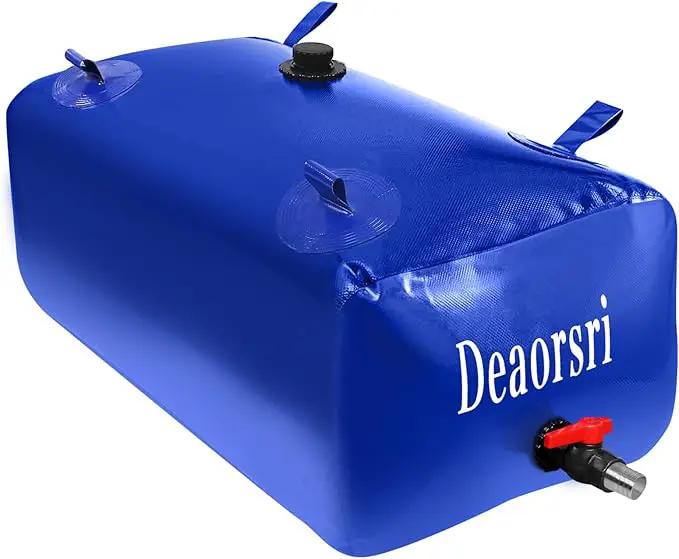 Water Storage Bladder with Two different sizes of water pipes,Portable Large Capacity Water Bladder Tank,143gallons, Foldable Water Storage Tank for RV,Camping, Agricultural Irrigation,Garden watering by GreenHaven Gardens