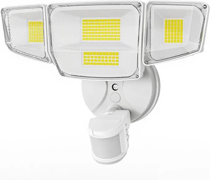 90W 10000LM LED Security Lights Motion Sensor Outdoor Lights, 4 Head Dusk to Dawn, 6500K Daylight Flood Lights Outdoor Motion Sensor, IP65 Waterproof, Motion Light for Outside, Garage, Yard, Porch by GreenHaven Gardens