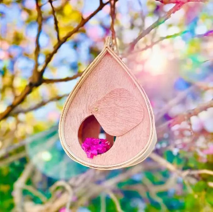 Pollinating Palace-Wooden Hanging Butterfly House, Natural Habitat to Attract Butterflies to Your Garden and Yard by GreenHaven Gardens