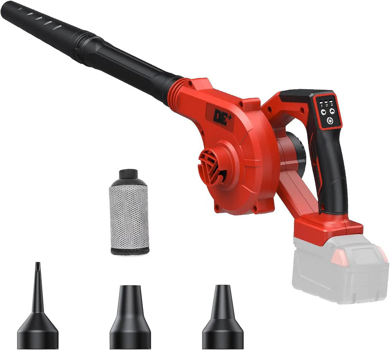 DeForce Cordless Leaf Blower for Milwaukee 18V Battery, 4 in 1 Blower/Vacuunm/Inflator/Deflator, Electric Mini Leaf Blower, 3 Speeds, 190 MPH with Extended Tube for Lawn Care(Bare Tool Only) by GreenHaven Gardens