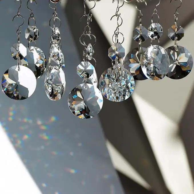 12pcs Crystal Suncatchers, Hanging Crystals Chandelier Prisms for Windows, Rainbow Maker Home Decoration by GreenHaven Gardens