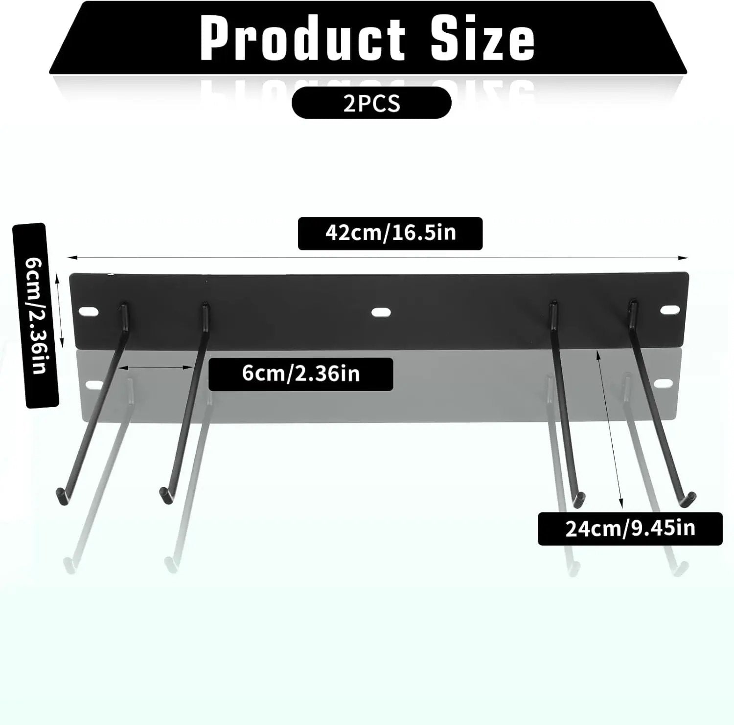 Folding Chair Storage Rack for Chair Organization and Garage Wall Mount Storage, Garden Tool Rack Organizer (2 Pack) by GreenHaven Gardens