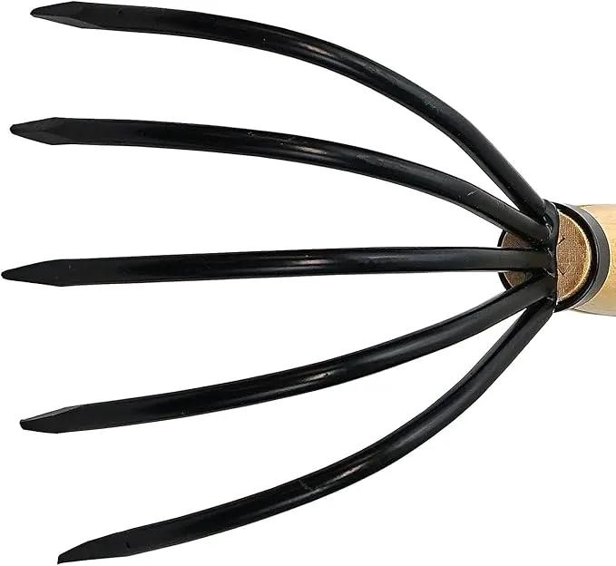 KAKURI Hand Cultivator Garden Tool 10", Handheld Rake for Weeding, Digging, Cultivating, Hand-Forged Japanese Steel, Made in Japan by GreenHaven Gardens