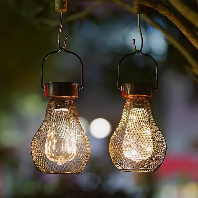 Solar Lanterns Outdoor Hanging Lights for Porch Waterproof,2 Pack Solar Lights Led Powered Lanterns Decorative for Outside Yard Garden Patio Pathway Decor by GreenHaven Gardens
