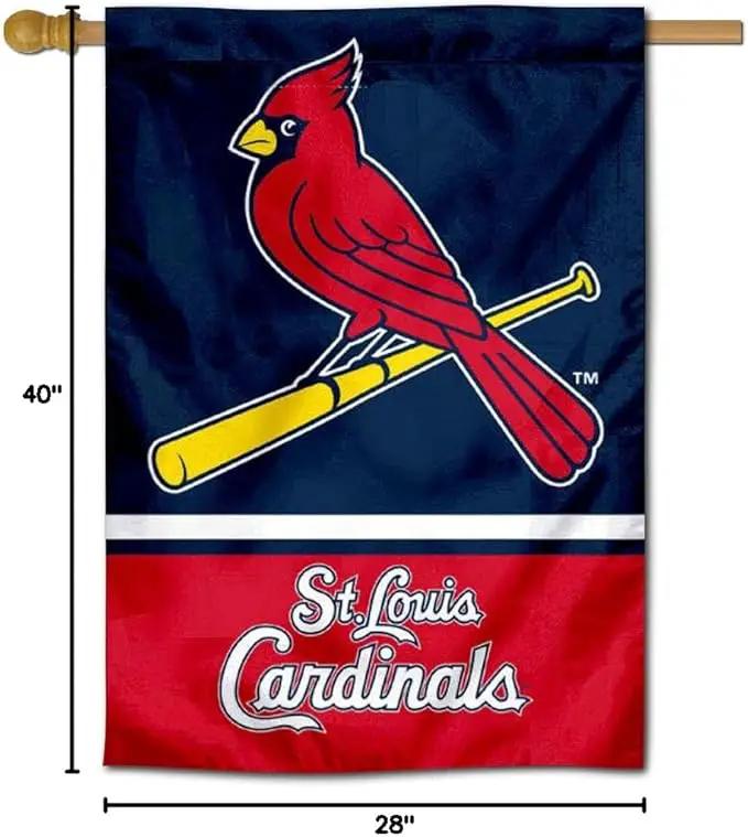 WinCraft St. Louis Cardinals Two Sided House Flag by GreenHaven Gardens
