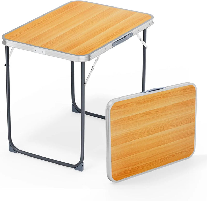 VINGLI 2.3FT Small Camping Table，Portable Camping Table with Carrying Handle, Picnic Table Foldable Table Essentials for Indoor Outdoor by GreenHaven Gardens
