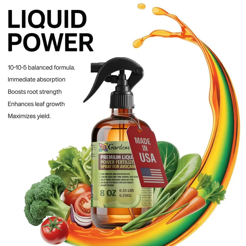 Liquid Power Eggplant Fertilizer Spray – Ready-to-Use Liquid Plant Food Mist for Eggplant – Premixed, Easy Application – Fast-Acting Formula for Growth, Roots & Yield – Indoor & Outdoor Use – 8 oz by GreenHaven Gardens