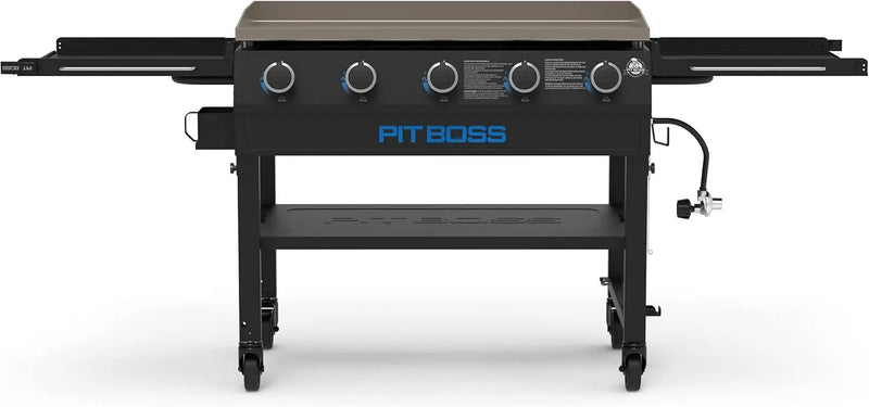 Pit Boss 11004 5-Burner with Folding Shelves Griddle, Black by GreenHaven Gardens