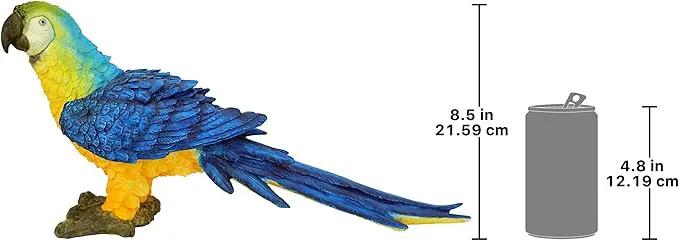 Design Toscano Mortimer the Macaw Tropical Parrot Statue by GreenHaven Gardens