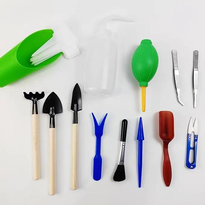GXXMEI 20PCS/Set Succulent Tools, Mini Garden Tool Set, Transplanting Tools Set, Succulent Care kit for Succulent Miniature Gardening Plant by GreenHaven Gardens