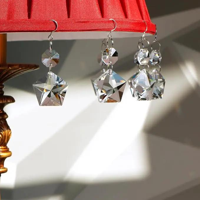 12pcs Crystal Suncatchers, Hanging Crystals Chandelier Prisms for Windows, Rainbow Maker Home Decoration by GreenHaven Gardens